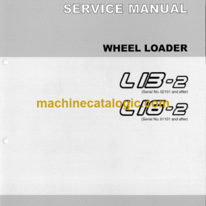 TCM L13-2, L16-2 Wheel Loader Service Manual