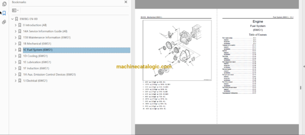 Hitachi 6WG1 GB3 Exhaust Emission Standarts Technical and Workshop Engine Manual