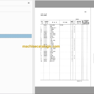 Hitachi CX1000 Crawler Crane Full Parts Catalog