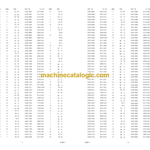 Komatsu PC360-7 Hydraulic Excavator Parts Book (36201 and up)