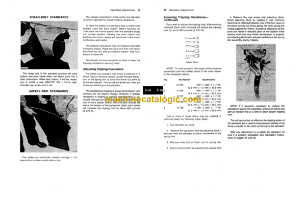 John Deere 3100 Series Drawn Moldboard Plows Operator's Manual (OMA32060)