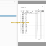 Hitachi EX120-5Z Excavator Full Parts Catalog