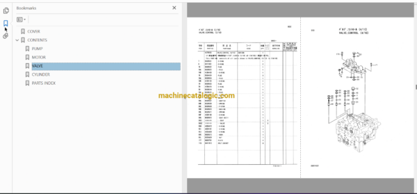 Hitachi EX120-5Z Excavator Full Parts Catalog