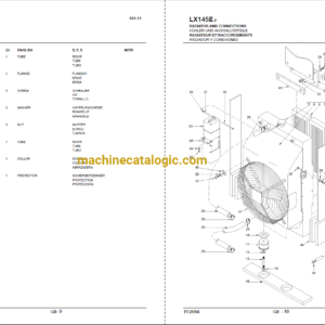 Hitachi LX145E-2 Wheel Loader Full Parts Catalog