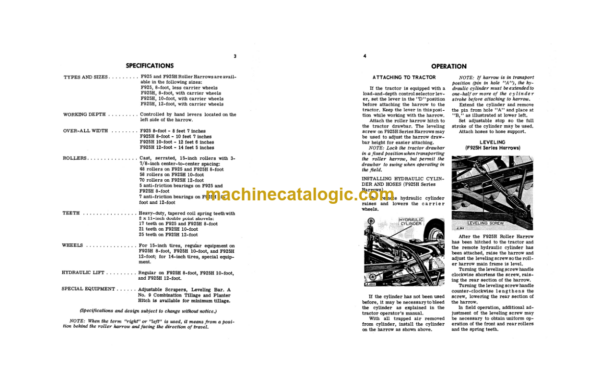 John Deere F925 and F925H Roller Harrows Operator's Manual (OMA15561)