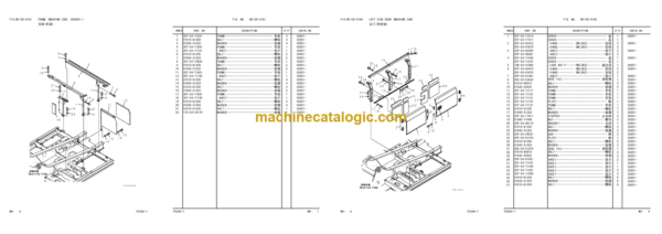 Komatsu PC360-7 Hydraulic Excavator Parts Book (36201 and up)