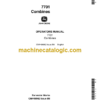 John Deere 7701 Combines Operator's Manual (OMH98962)
