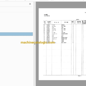 Hitachi CX1000,CX1100 Crawler Crane Full Parts Catalog