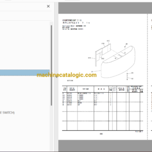 Hitachi ZX240-3,ZX240LC-3,ZX250H-3,ZX250LCH-3,ZX250K-3,ZX250LCK-3 Hydraulic Excavator Full Parts Catalog