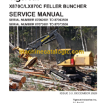 Tigercat X870C, LX870C Feller Buncher Service Manual (87061701 - 870635)