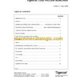 Tigercat 720D Feller Buncher Service Manual (7203861 - 7204400)