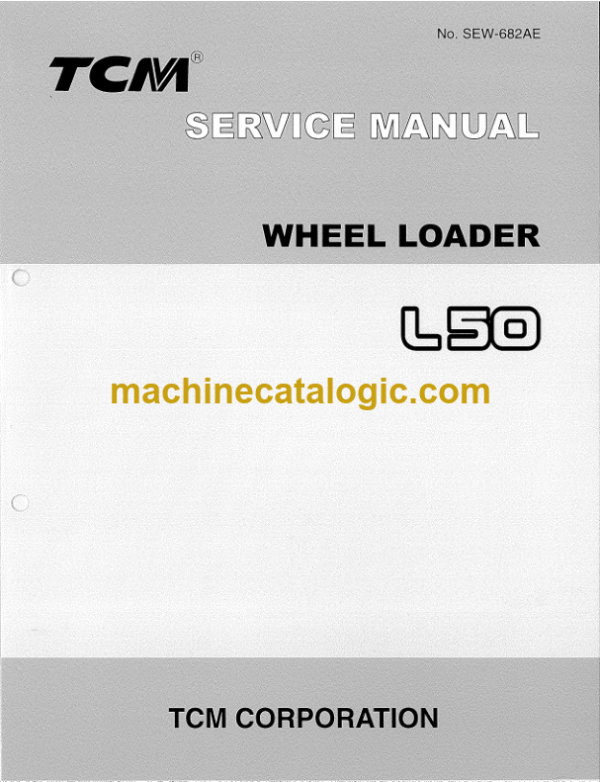 TCM L50 Wheel Loader Service Manual