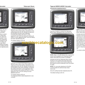 Tigercat H822C, LH822C, H830C, LH830C Harvester Service Manual (83032001 – 83033000)