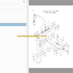 Hitachi EX120K-2 Excavator Full Parts Catalog