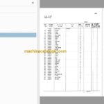 Hitachi CX1000,CX1100 Crawler Crane Full Parts Catalog
