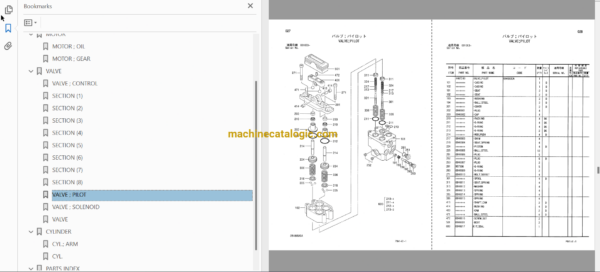 Hitachi VR308 Track Mounted Vibration Screen Full Parts Catalog