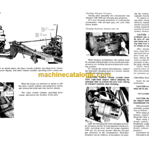 John Deere F365H and F375H Series Power-Reset Drawn Moldboard Plows Operator’s Manual (OMA16016)