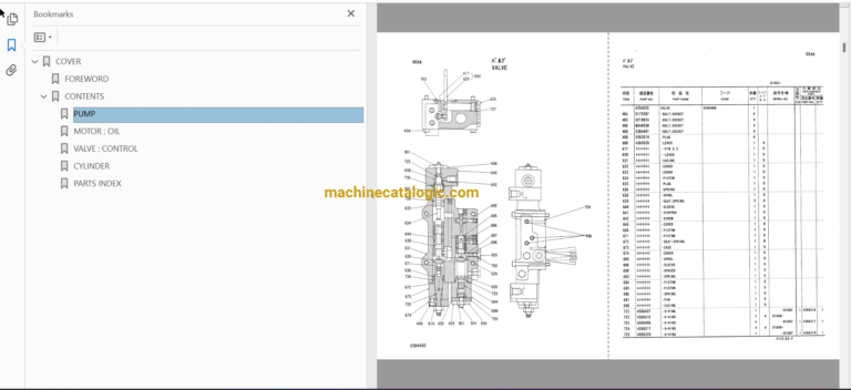 Hitachi EX700,EX700H,EX700BE Excavator Full Parts Catalog