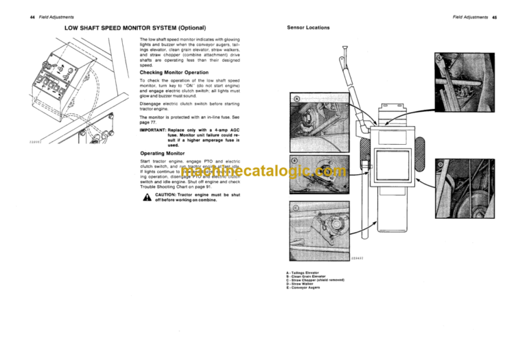 John Deere 7701 Combines Operator's Manual (OMH98962)