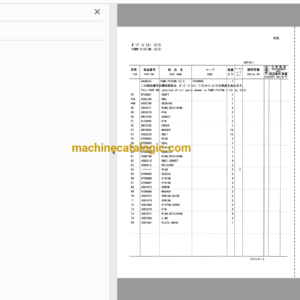 Hitachi LX80-5 Wheel Loader Full Parts Catalog