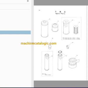 Hitachi UH07-7, UH07LC-7, UH083, UH083LC Hydraulic Excavator Full Parts Catalog