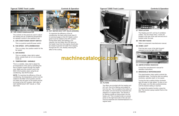 Tigercat T250D Loader Service Manual (250T2101 - 250T3000)