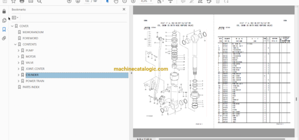 Hitachi ZX400W-3 Wheeled Material Handler Full Parts Catalog