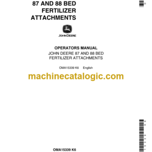 John Deere 87 and 88 Bed Fertilizer Attachments Operator's Manual (OMA15339)