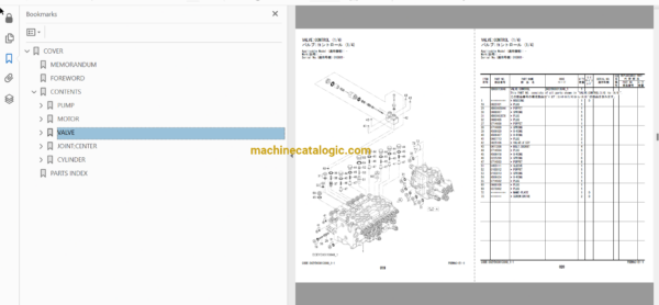 Hitachi ZX75US-7 Full Parts and Engine Parts Catalog