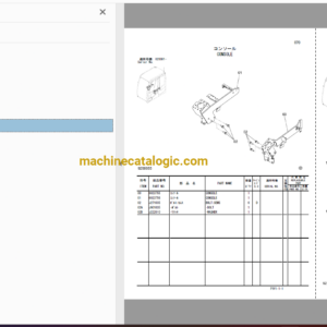 Hitachi ZX240-3,ZX240LC-3,ZX250LC-3,ZX250LCN-3,ZX250H-3,ZX250LCH-3,ZX250K-3,ZX250LCK-3 Hydraulic Excavator Full Parts Catalog