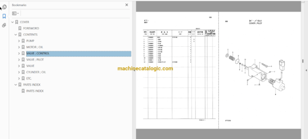 Hitachi CX1800 Crawler Crane Full Parts Catalog Hitachi CX1800 Crawler Crane INDEX: