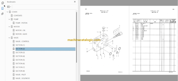 Hitachi VR308, VR408 Track Mounted Vibration Screen Full Parts Catalog