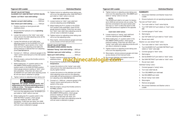 Tigercat 220 Loader Service Manual (2200111 - 2200500)