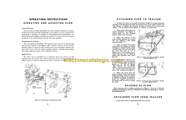 John Deere M6 and MT6 Two-Disk Semi-Integral Tractor Plows Operator's Manual (OMA15649)