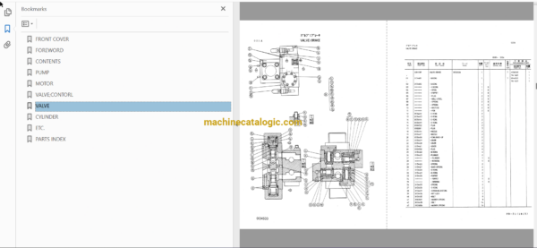 Hitachi UH50,UH801 Hydraulic Excavator Full Parts Catalog