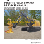 Tigercat 845E, L845E Feller Buncher Service Manual (84523001 - 84523500)