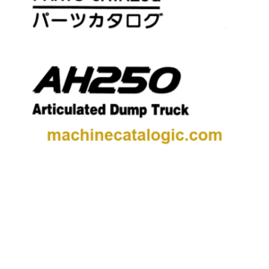 Hitachi AH250-D Articulated Dump Truck Parts Catalog