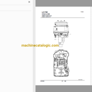 Hitachi LX170E-1 Wheel Loader Full Parts Catalog