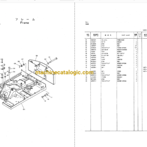 Hitachi UH082(LC) Hydraulic Excavator Parts Catalog