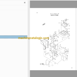 Hitachi CX2000 Crawler Crane Full Parts Catalog