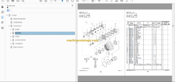 Hitachi ZX60C-6A Full Parts Catalog