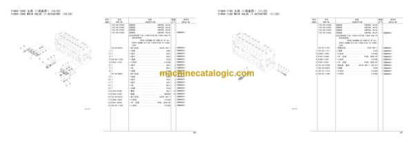 Komatsu PC430-8 Hydraulic Excavator Parts Book (DBBN0001 and up)