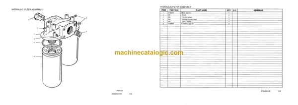 Hitachi AH250-D Articulated Dump Truck Parts Catalog