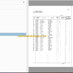 Hitachi EX125WD-5 Wheeled Excavator Full Parts Catalog