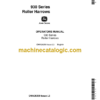 John Deere 930 Series Roller Harrows Operator's Manual (OMA26259)