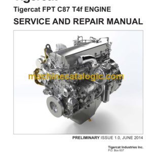 Tigercat FPT C87 T4f Engine Service and Repair Manual (42070A)