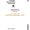 John Deere M5A and MT5A Attachments Tools Bars Operator's Manual (OMA13351)