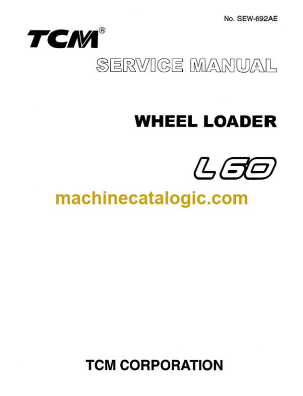 TCM L60 Wheel Loader Service Manual