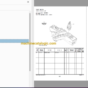 Hitachi ZX350-7G Series Hydraulic Excavator Full Parts and Engine Parts Catalog