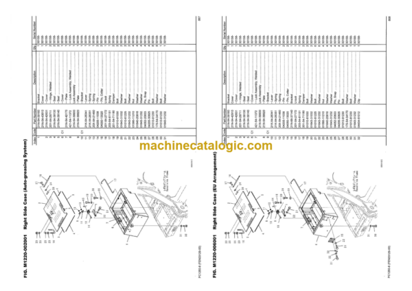 Komatsu PC1250-8 Hydraulic Excavator Parts Book (30344 and up)